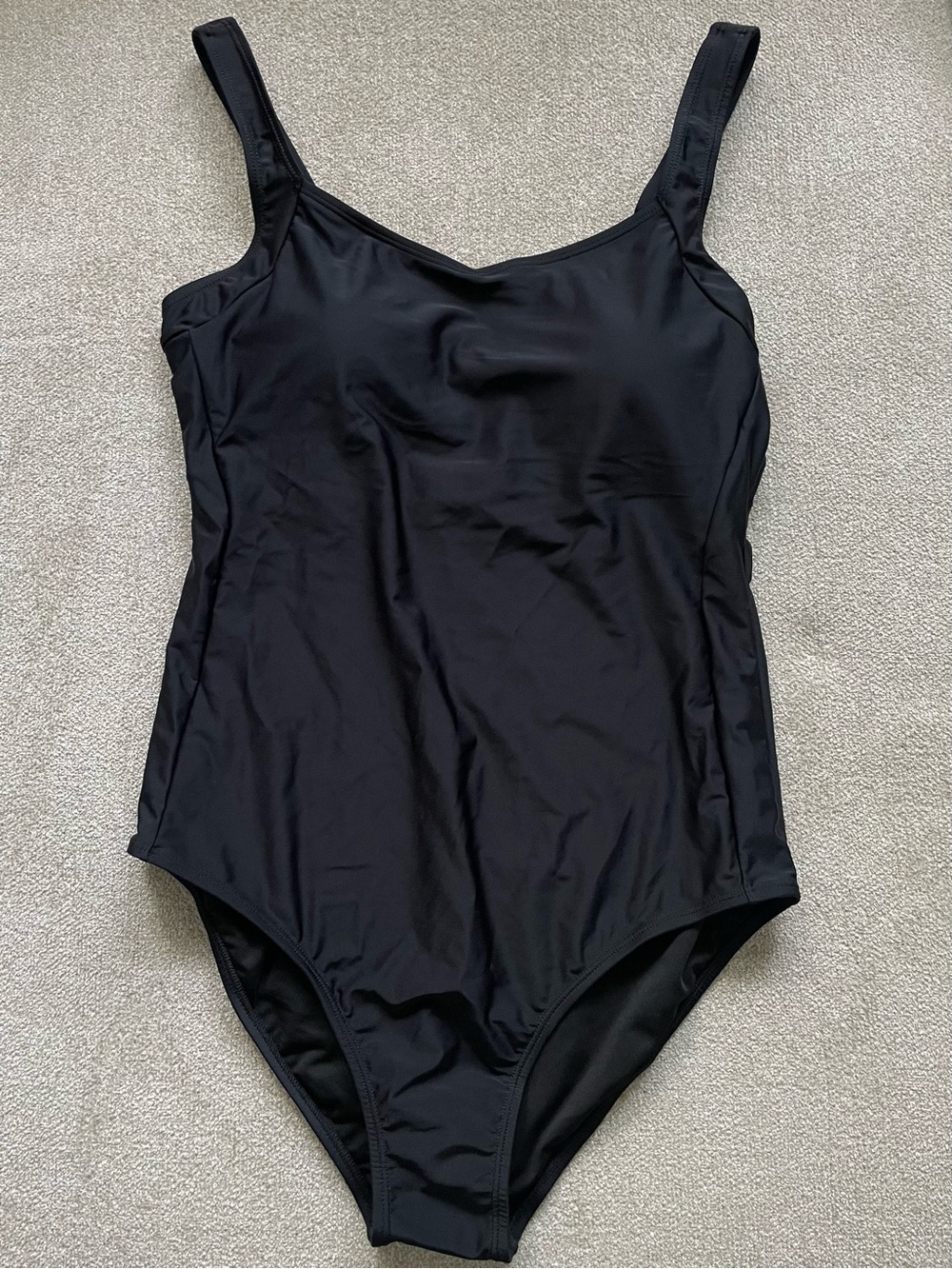 Classic Black One-Piece Swimsuit